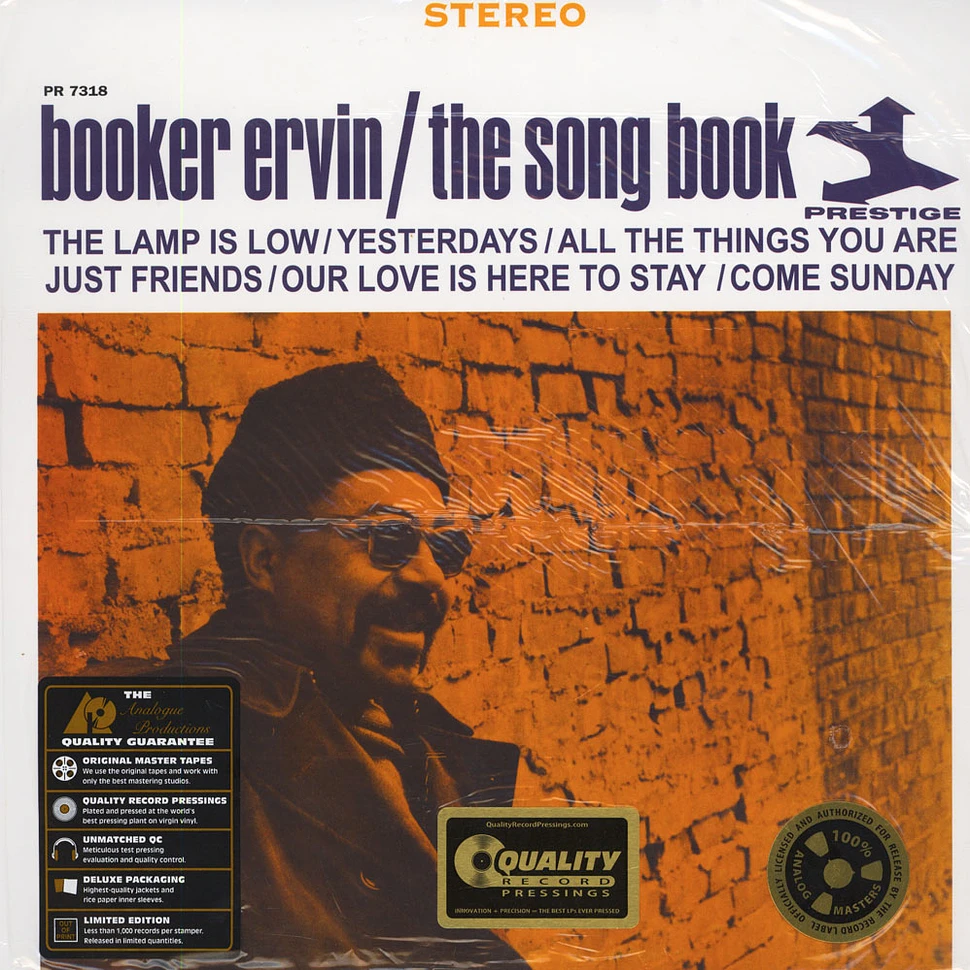 Booker Ervin - The Song Book 200g Vinyl Edition