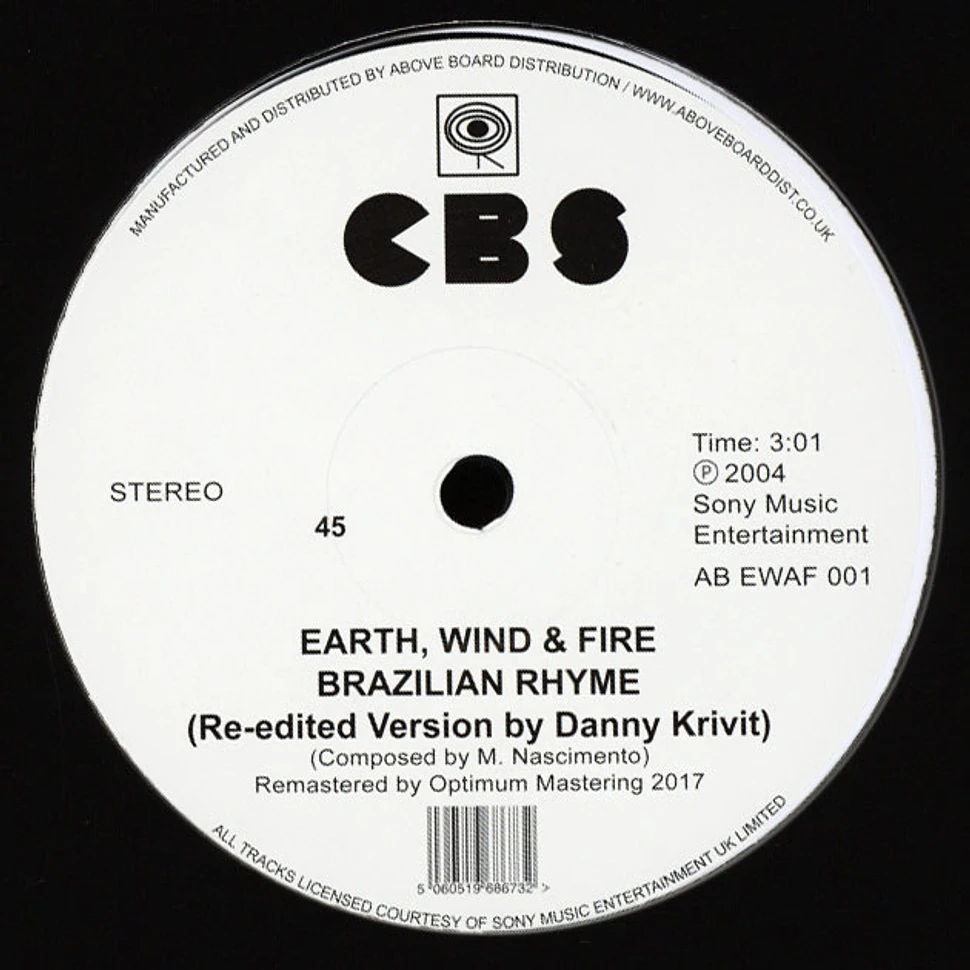 Earth, Wind & Fire - Brazilian Rhyme / Runnin' Re-Edited By Danny Krivit Black Vinyl Edition