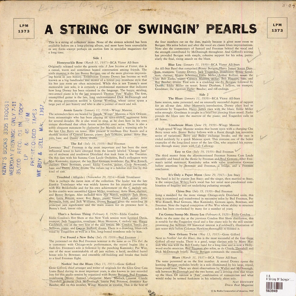 V.A. - A String Of Swingin' Pearls