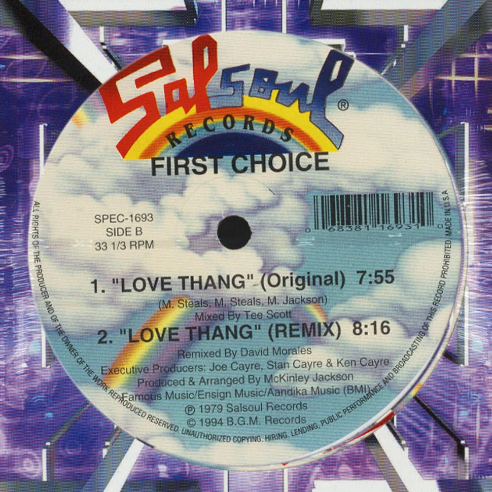 First Choice - Double Cross / Love Thang