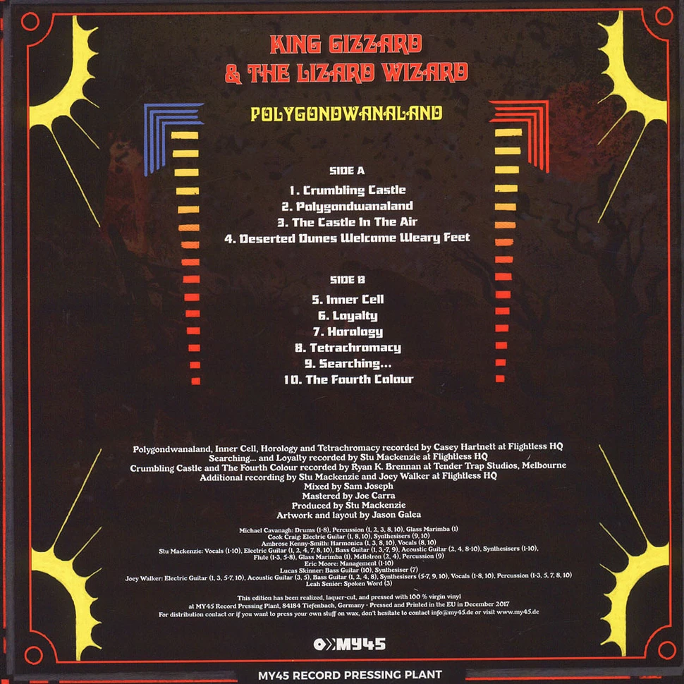 King Gizzard & The Lizard Wizard - Polygondwanaland Red Vinyl Edition