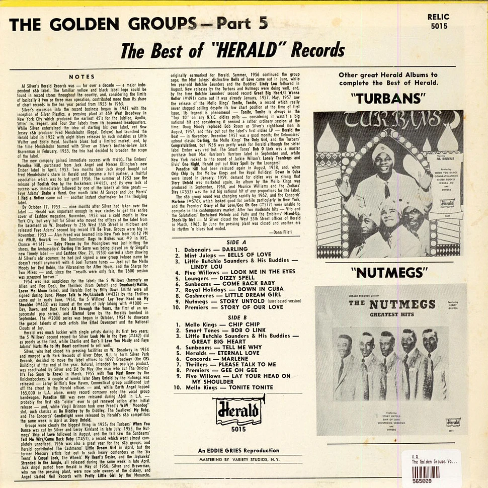 V.A. - The Golden Groups Vol. 5