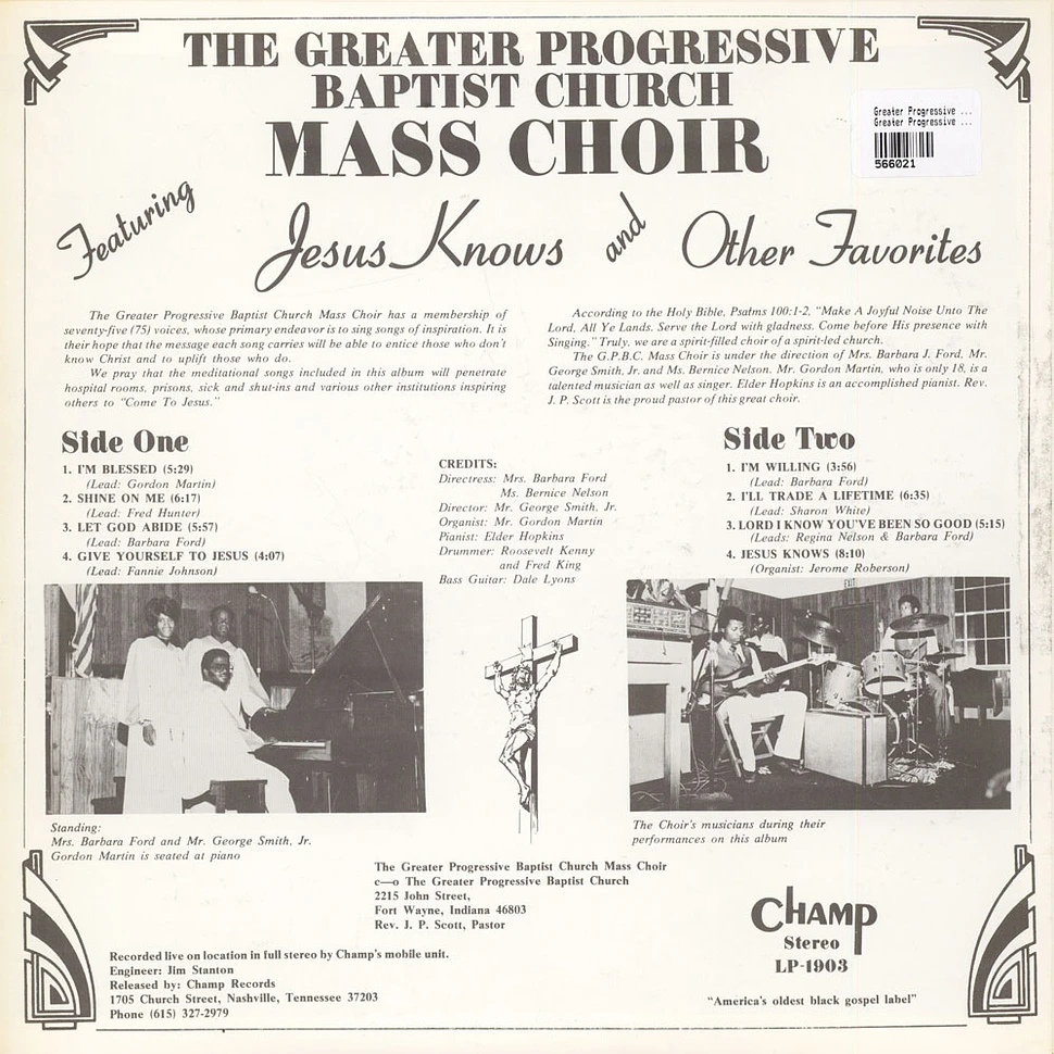 Greater Progressive Baptist Church Mass Choir - Greater Progressive Baptist Church Mass Choir