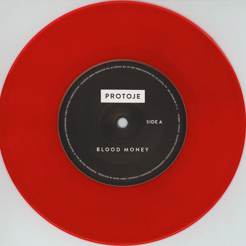 Protoje - Blood Money Dub Red Vinyl Edition