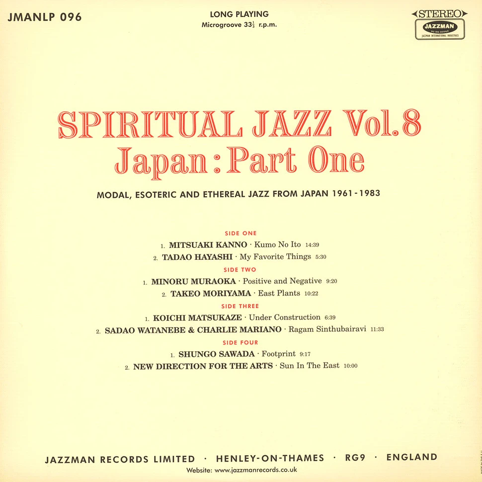 Spiritual Jazz - Volume 8: Japan, Part 1