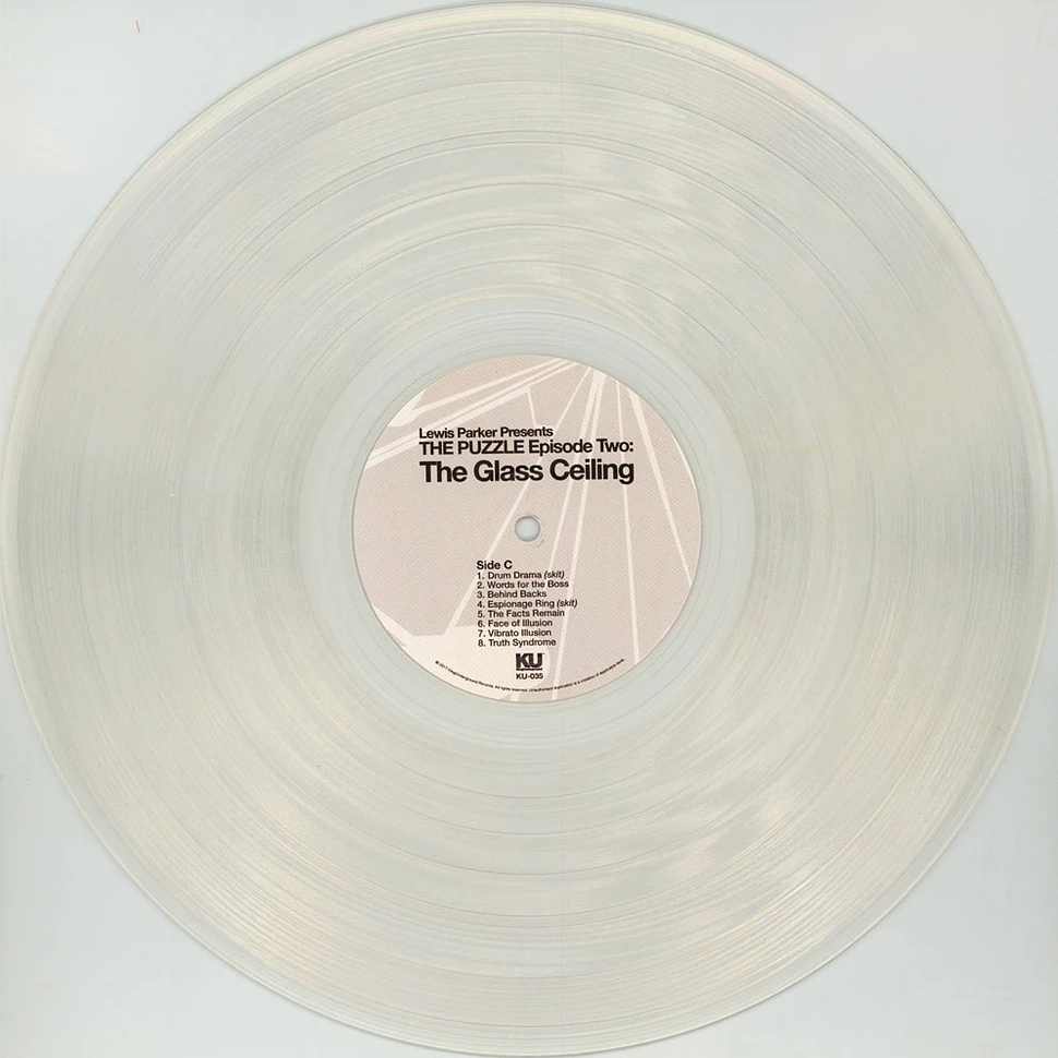 Lewis Parker - The Puzzle Episode Two: The Glass Ceiling Clear White Vinyl Edition