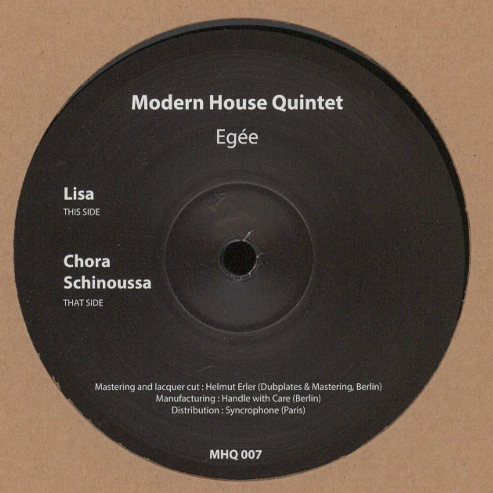 Modern House Quintet - Egee EP