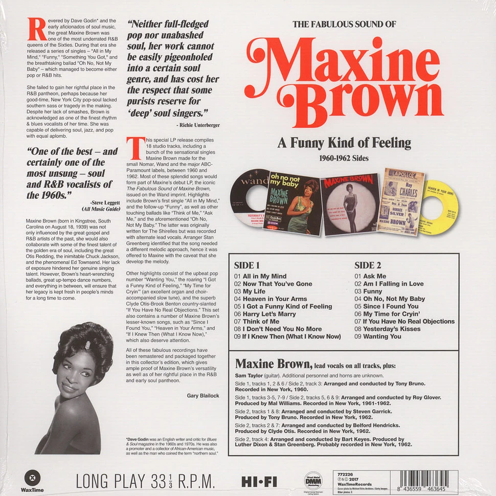 Maxine Brown - A Funny Kind Of Feeling