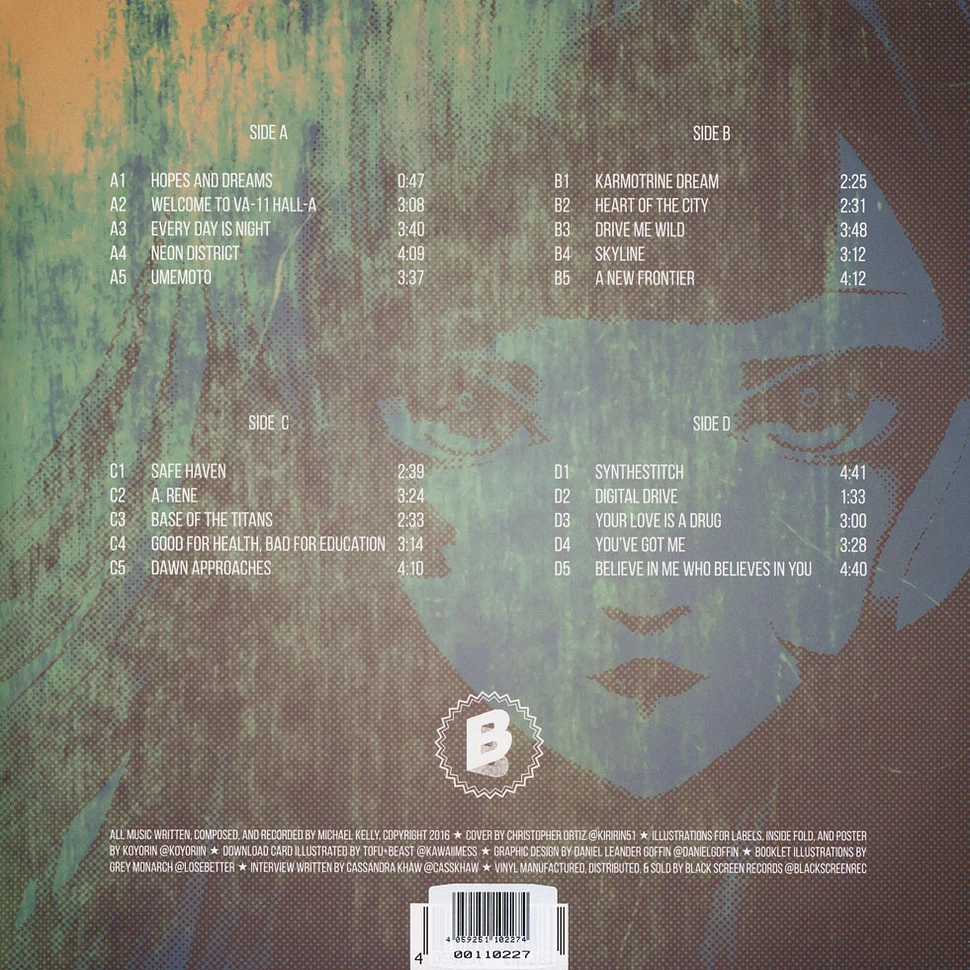 Garoad - OST Va-11 Hall-A Black Vinyl Edition
