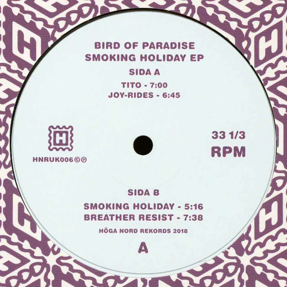 Bird Of Paradise - Smoking Holiday EP