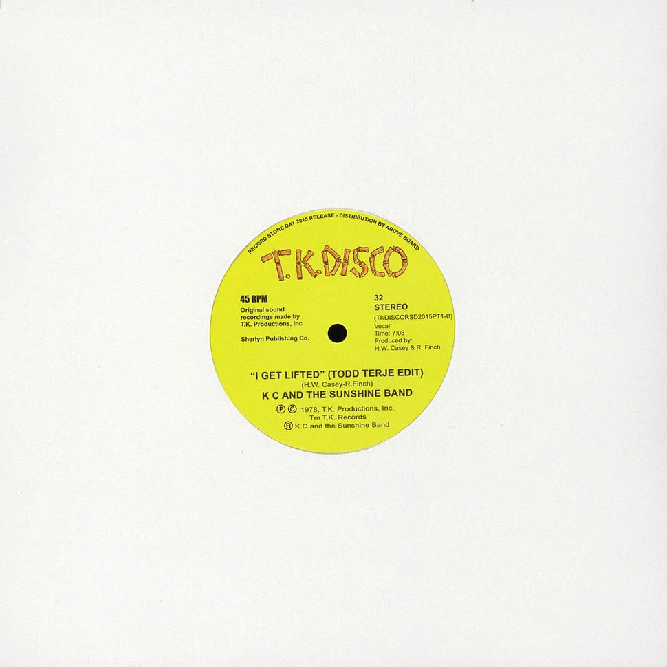 KC & The Sunshine Band - I Get Lifted Todd Terje Edit