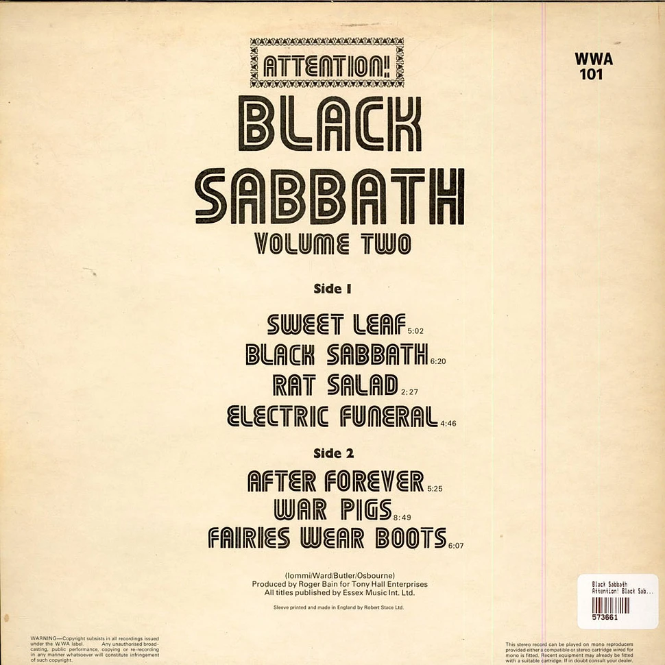 Black Sabbath - Attention! Black Sabbath Volume Two