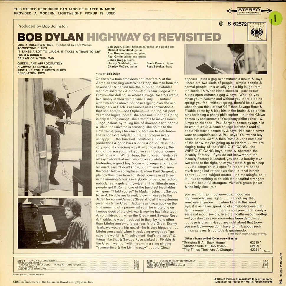 Bob Dylan - Highway 61 Revisited