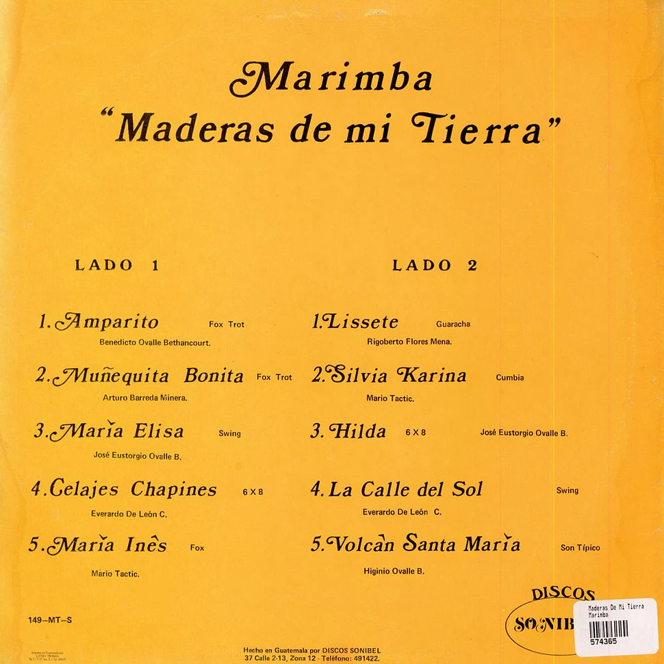 Maderas De Mi Tierra - Marimba