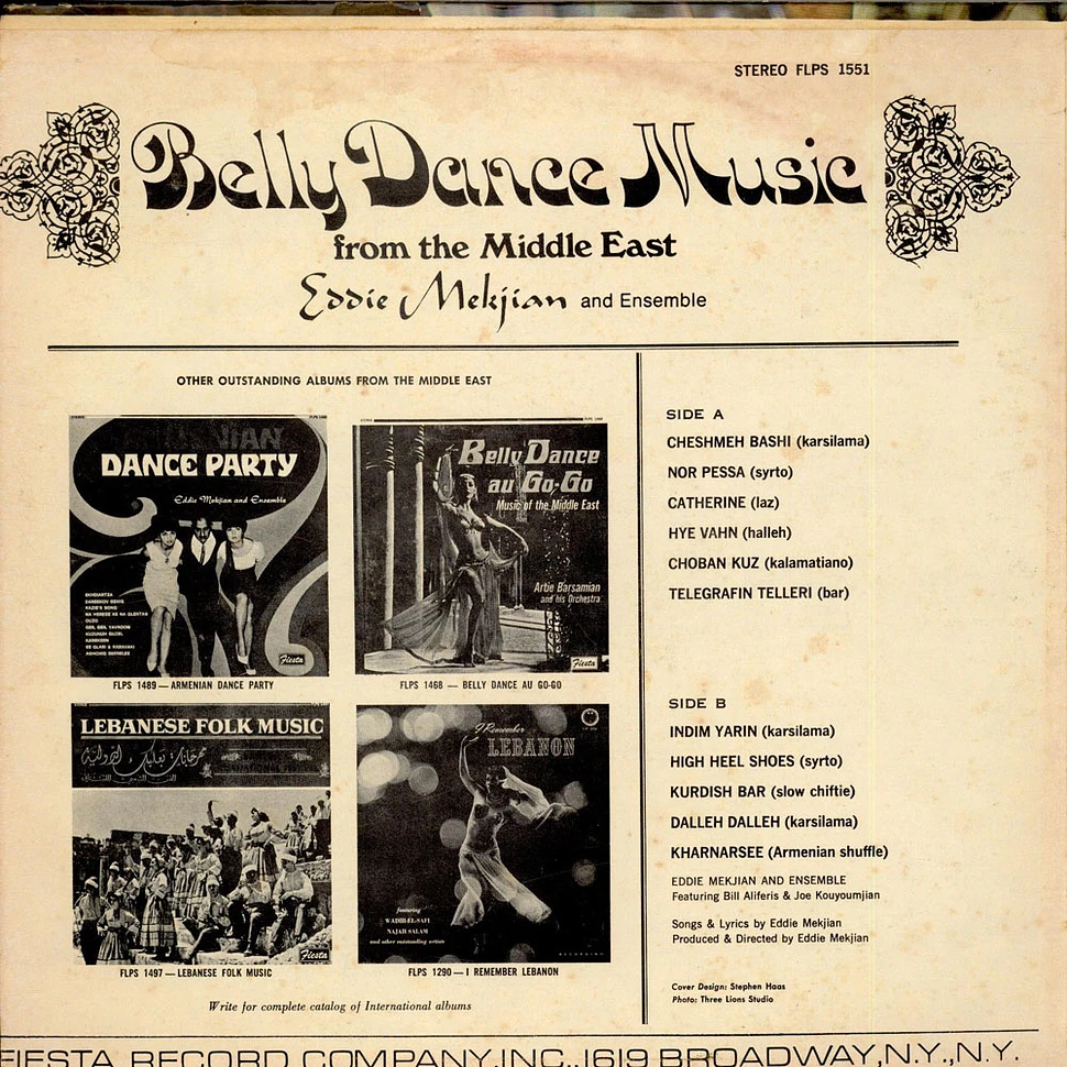 Eddie Mekjian And Ensemble - Belly Dance Music From The Middle East