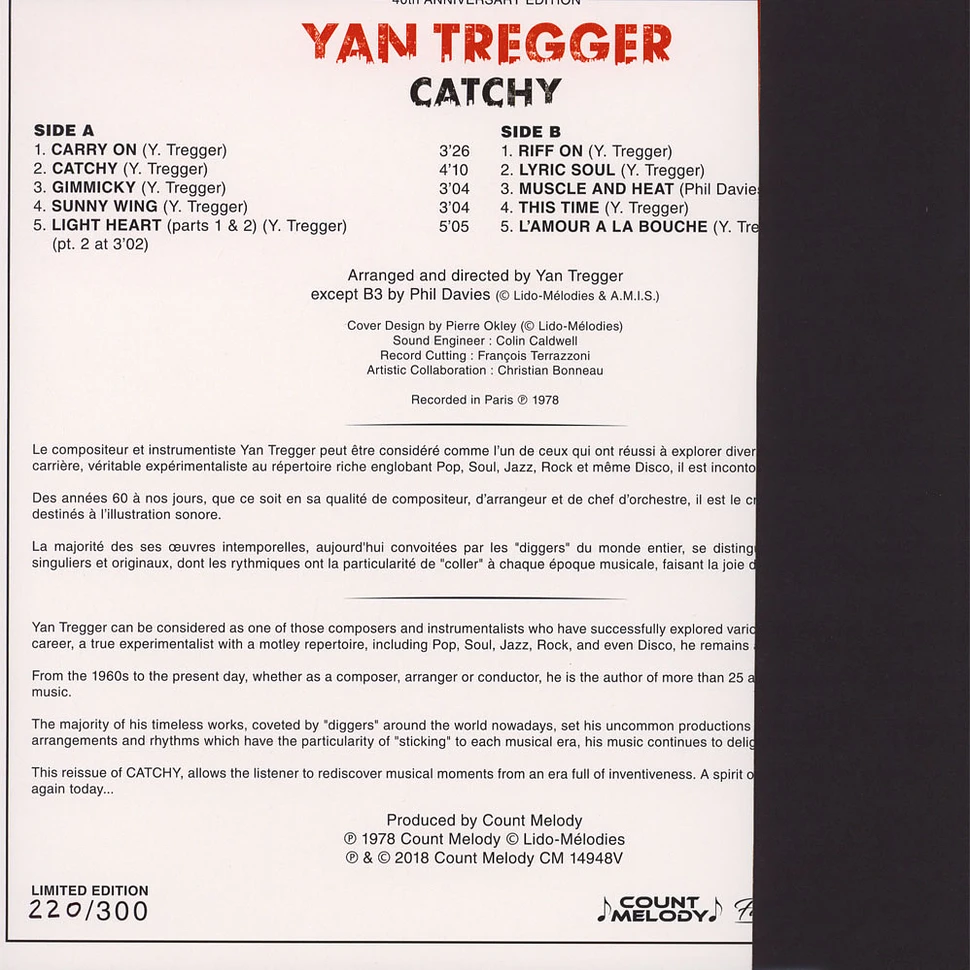 Yan Tregger / Phil Davies & Christopher Ried - Catchy