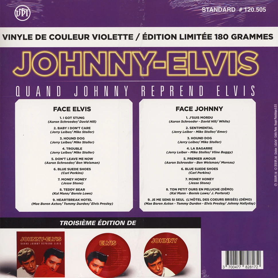 Johnny Hallyday / Elvis Presley - Johnny Reprend Elvis RSD 2018 Red Vinyl Edition