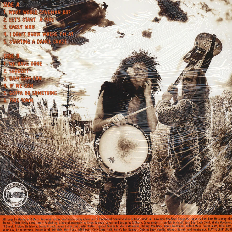Caveman & Bam Bam - Early Man Orange Vinyl Edition