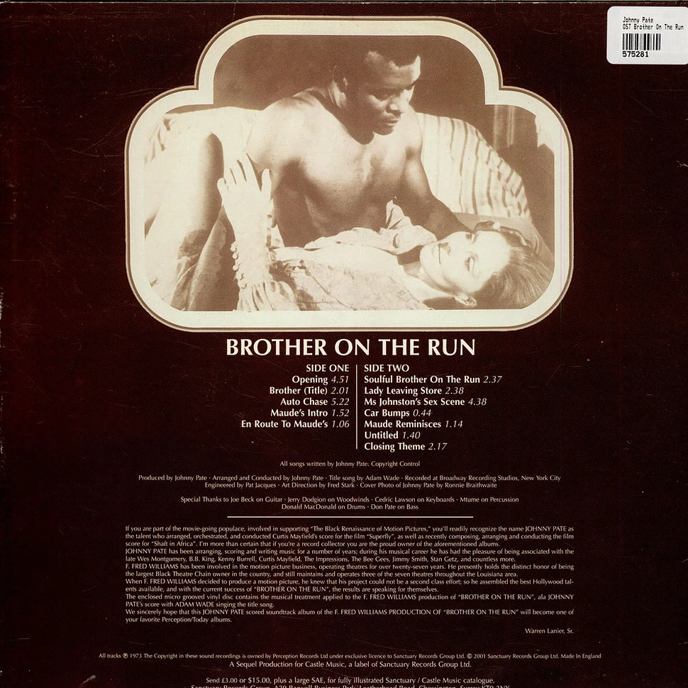 Johnny Pate - Brother On The Run (The Original Soundtrack)