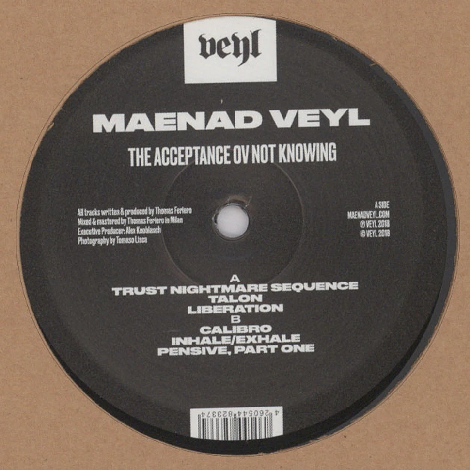 Maenad Veyl - The Acceptance Ov Not Knowing