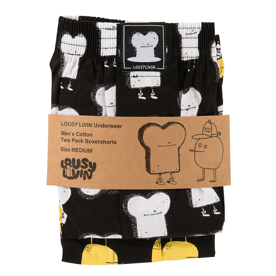 Lousy Livin Underwear - Lousy 2 Pack "Toast & Zitrone"