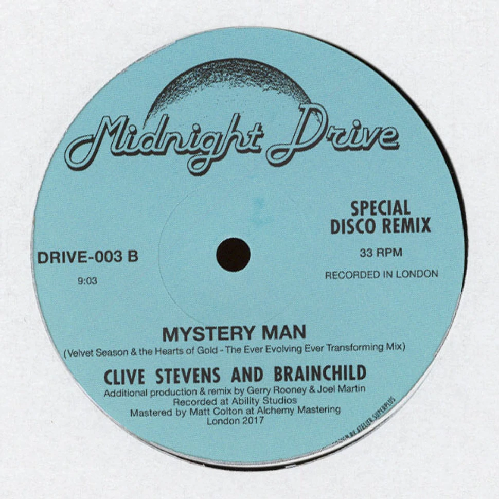 Clive Stevens And Brainchild - Mystery Man Velvet Season & The Hearts Of Gold Remix