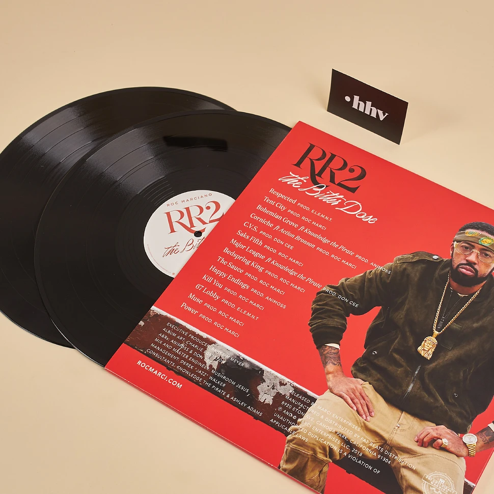 Roc Marciano - RR2 - The Bitter Dose Black Vinyl Edition - Vinyl