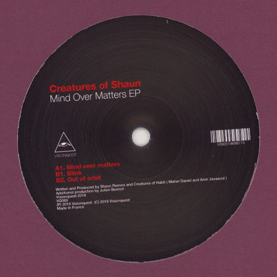 Creatures Of Shaun - Mind Over Matters EP