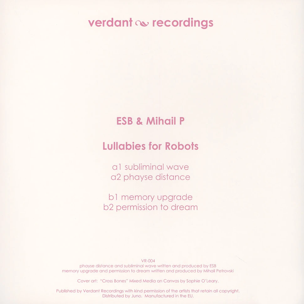 Esb / Mihail Petrovski - Lullabies For Robots