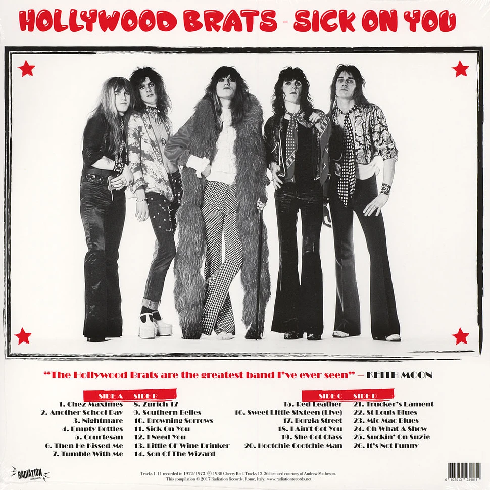 Hollywood Brats - Sick On You