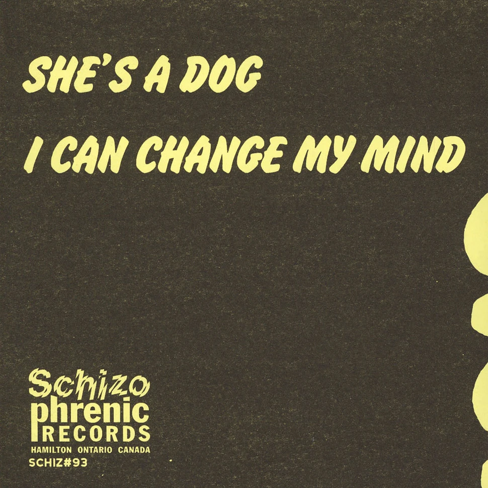 Simply Saucer - She's A Dog / I Can Change My Mind
