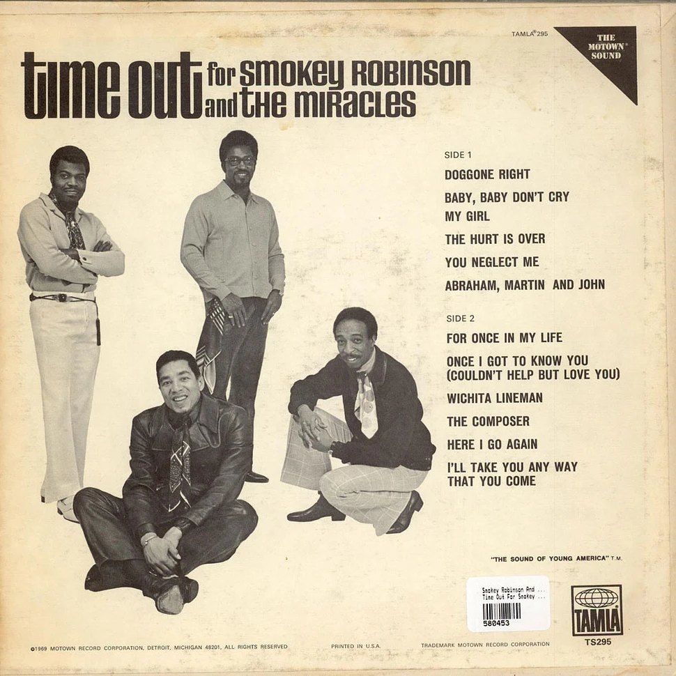 The Miracles - Time Out For Smokey Robinson And The Miracles