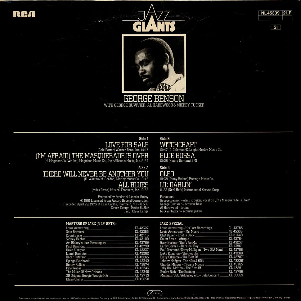 George Benson - Jazz Giants