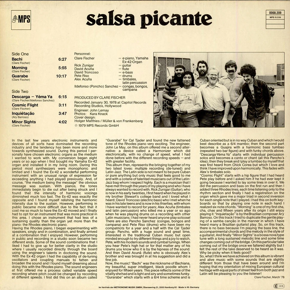 Clare Fischer's Latin Sound - Salsa Picante