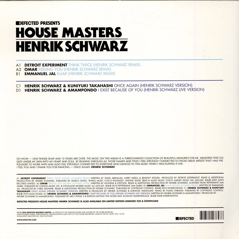 Henrik Schwarz - House Masters