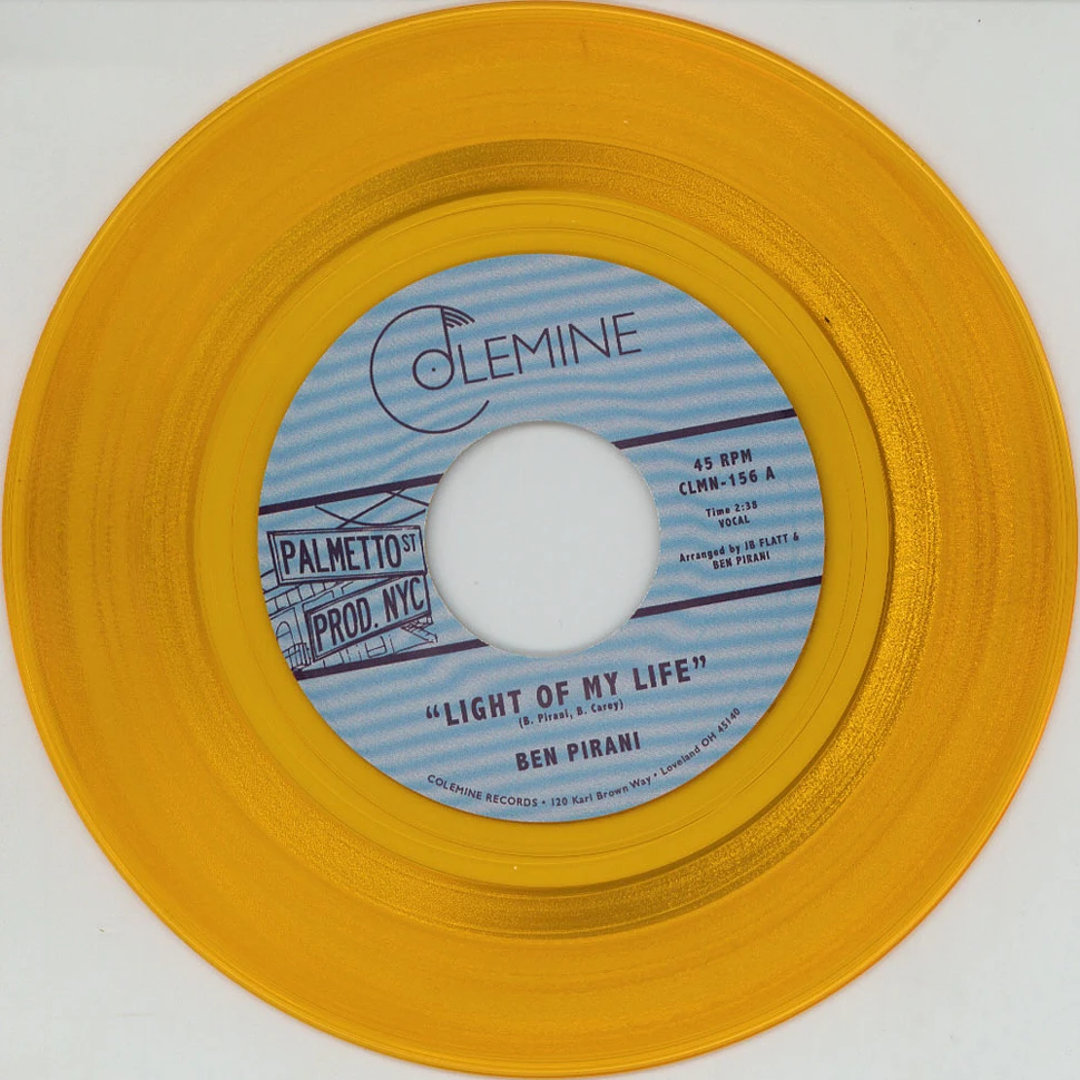 Ben Pirani - Light Of My Life / Dreamin's For Free Gold Vinyl Edition
