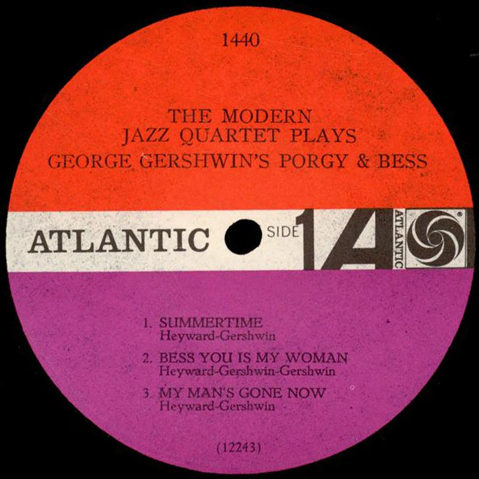 The Modern Jazz Quartet - The Modern Jazz Quartet Plays George Gershwin's Porgy & Bess