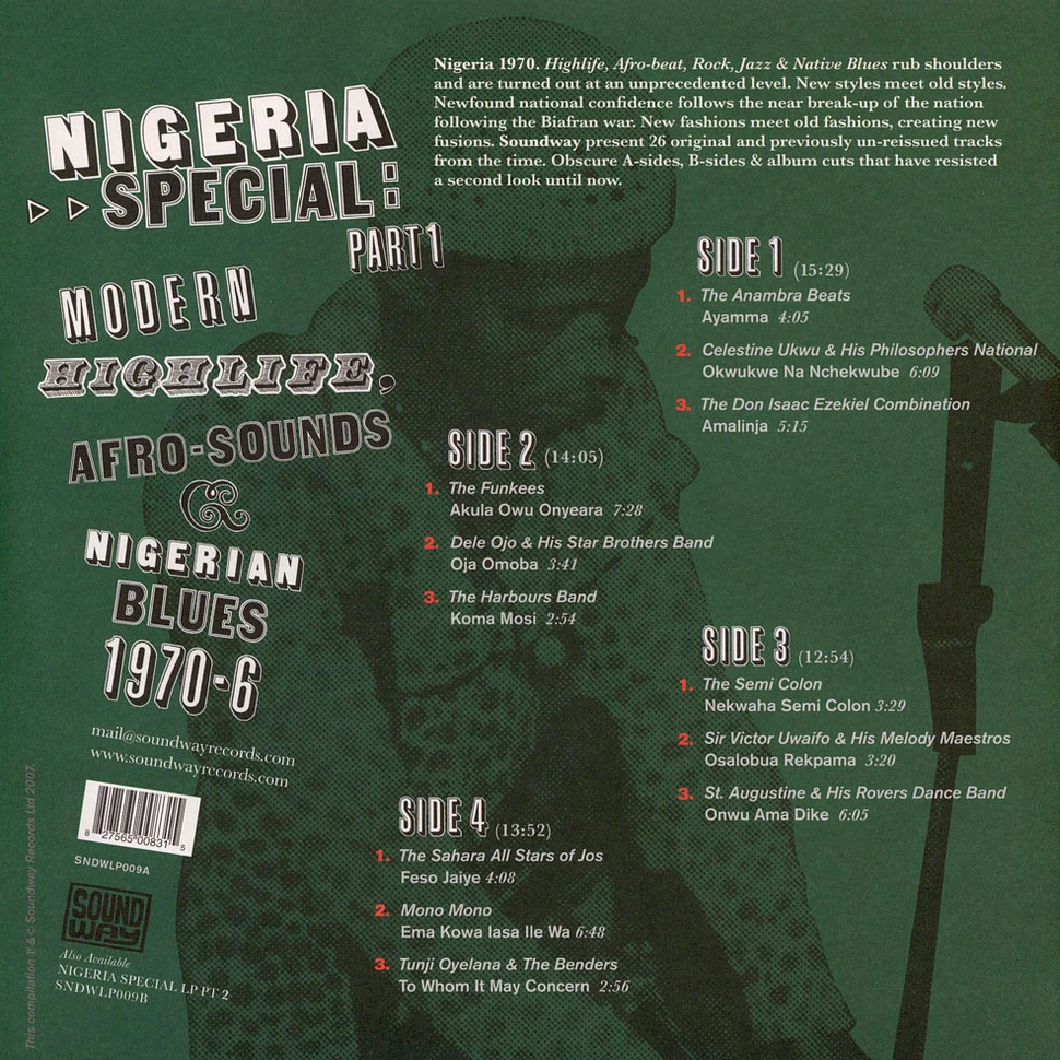 V.A. - Nigeria Special: Part 1 (Modern Highlife, Afro-Sounds & Nigerian Blues. 1970-76)