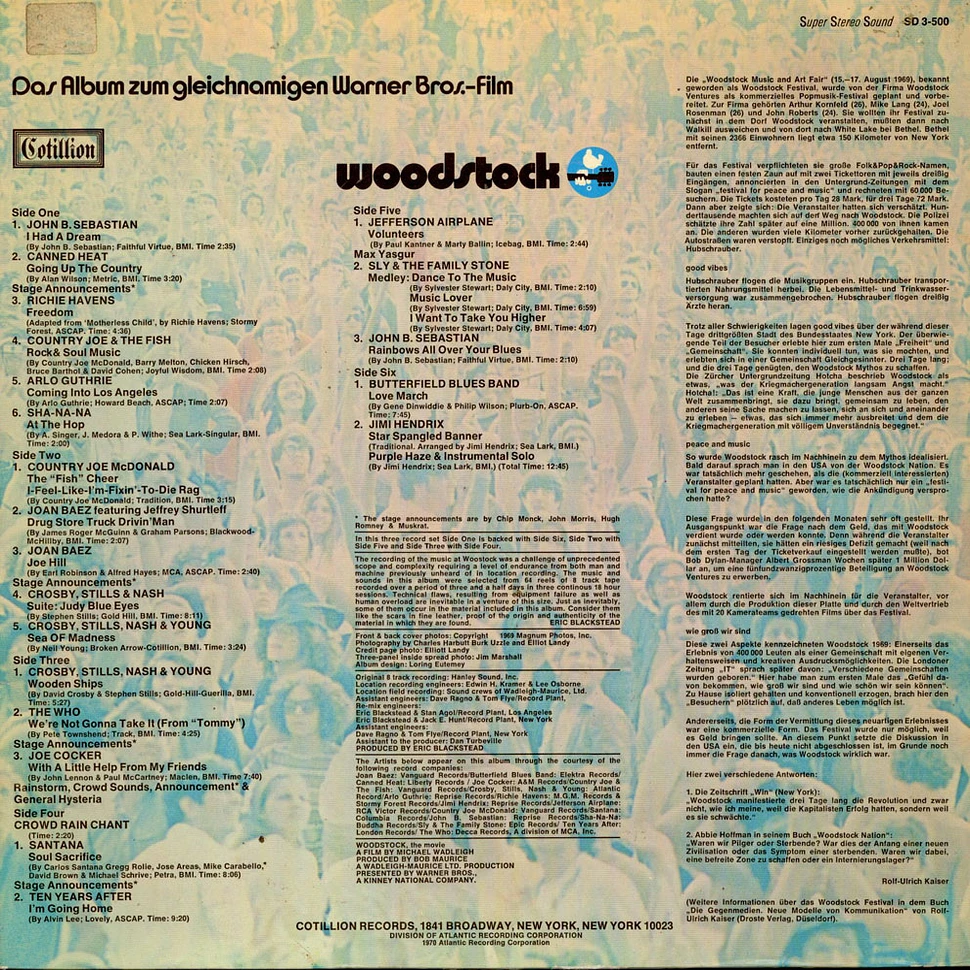 V.A. - Woodstock - Music From The Original Soundtrack And More