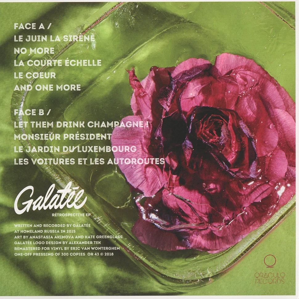 Galatee - Retropespective