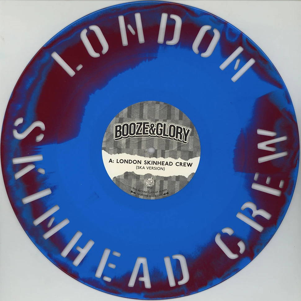 Booze & Glory - London Skinhead Crew Claret & Blue Vinyl Edition