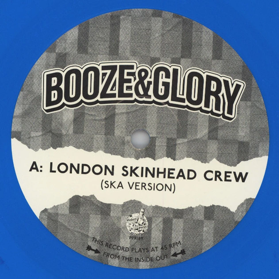 Booze & Glory - London Skinhead Crew Claret & Blue Vinyl Edition