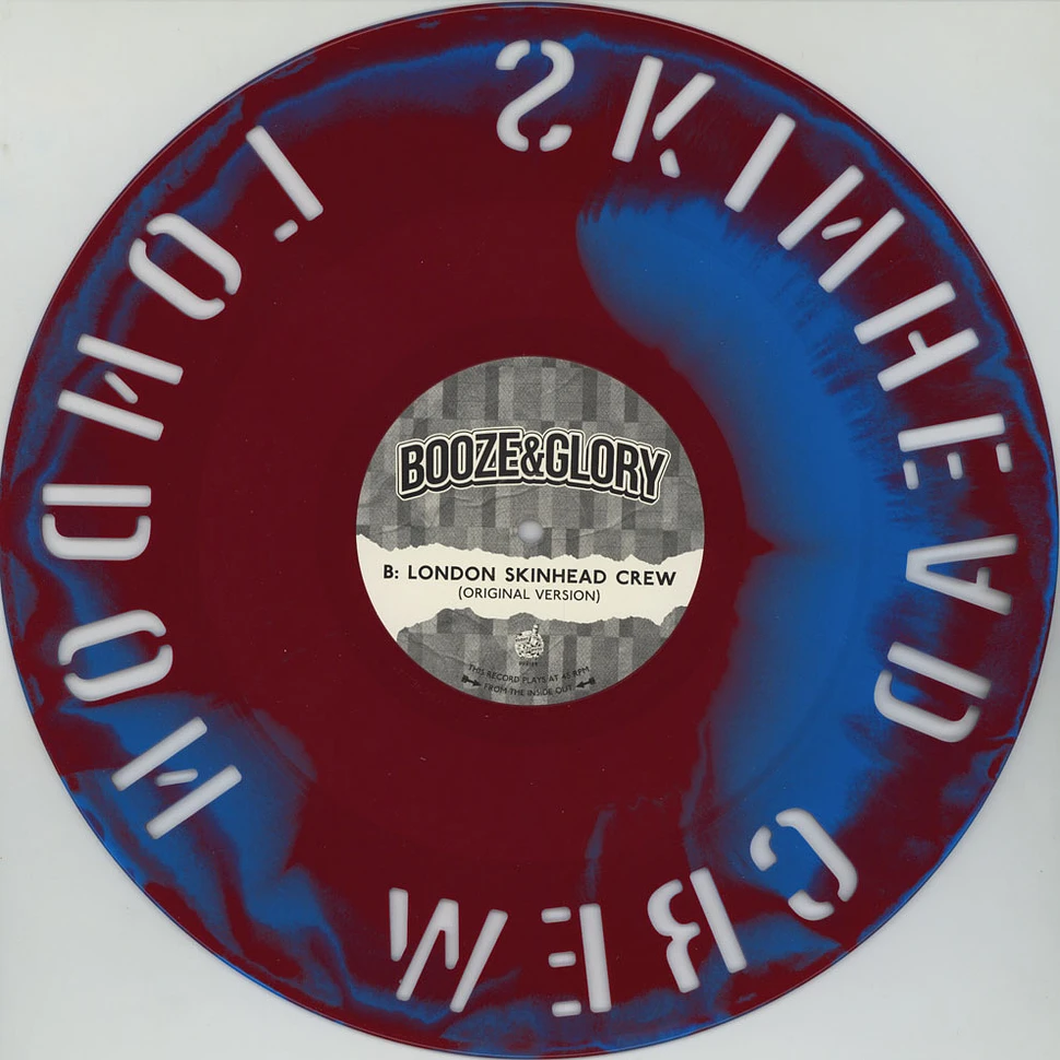 Booze & Glory - London Skinhead Crew Claret & Blue Vinyl Edition