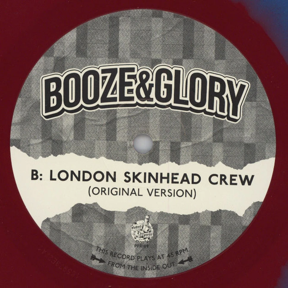 Booze & Glory - London Skinhead Crew Claret & Blue Vinyl Edition