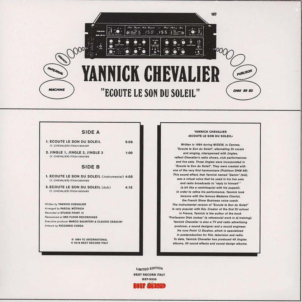 Yannick Chevalier - Ecoute Le Son Du Soleil