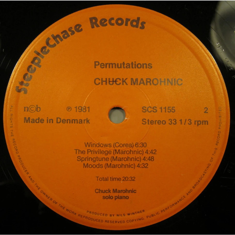 Chuck Marohnic - Permutations - Solo Piano