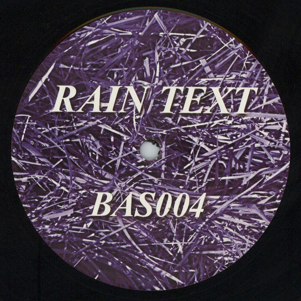Rain Text - 2
