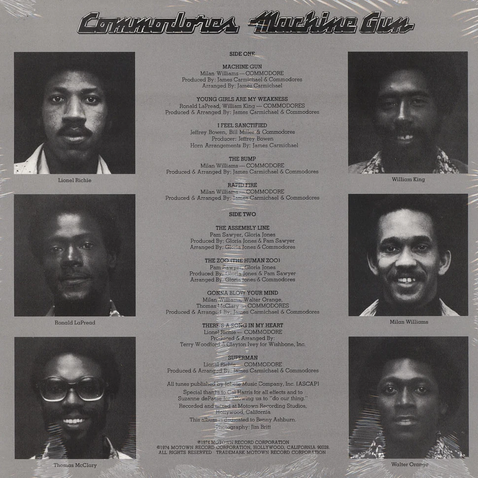 Commodores - Machine Gun