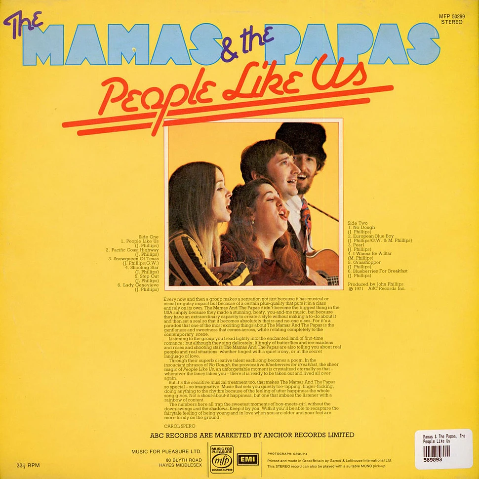 The Mamas & The Papas - People Like Us