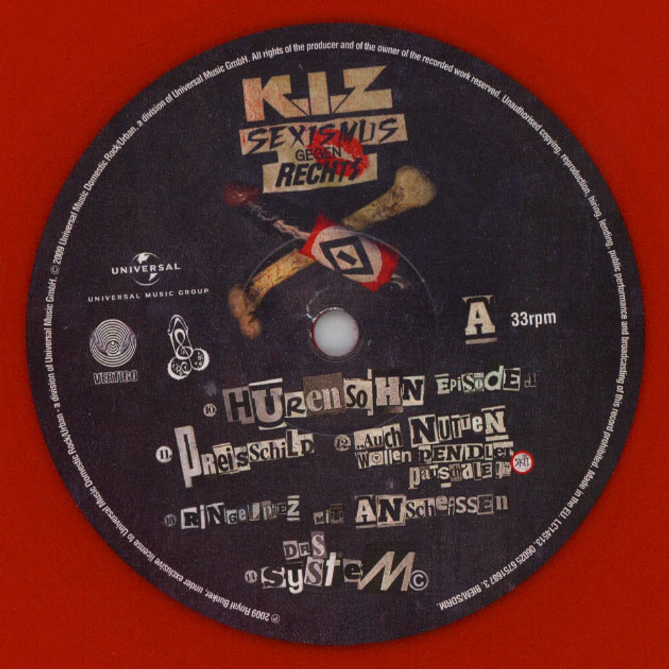 K.I.Z - Sexismus Gegen Rechts Red Vinyl Edition